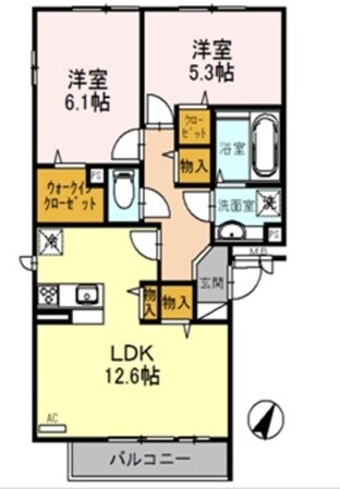 ＢＬＯＣＫ－Ｋの物件間取画像